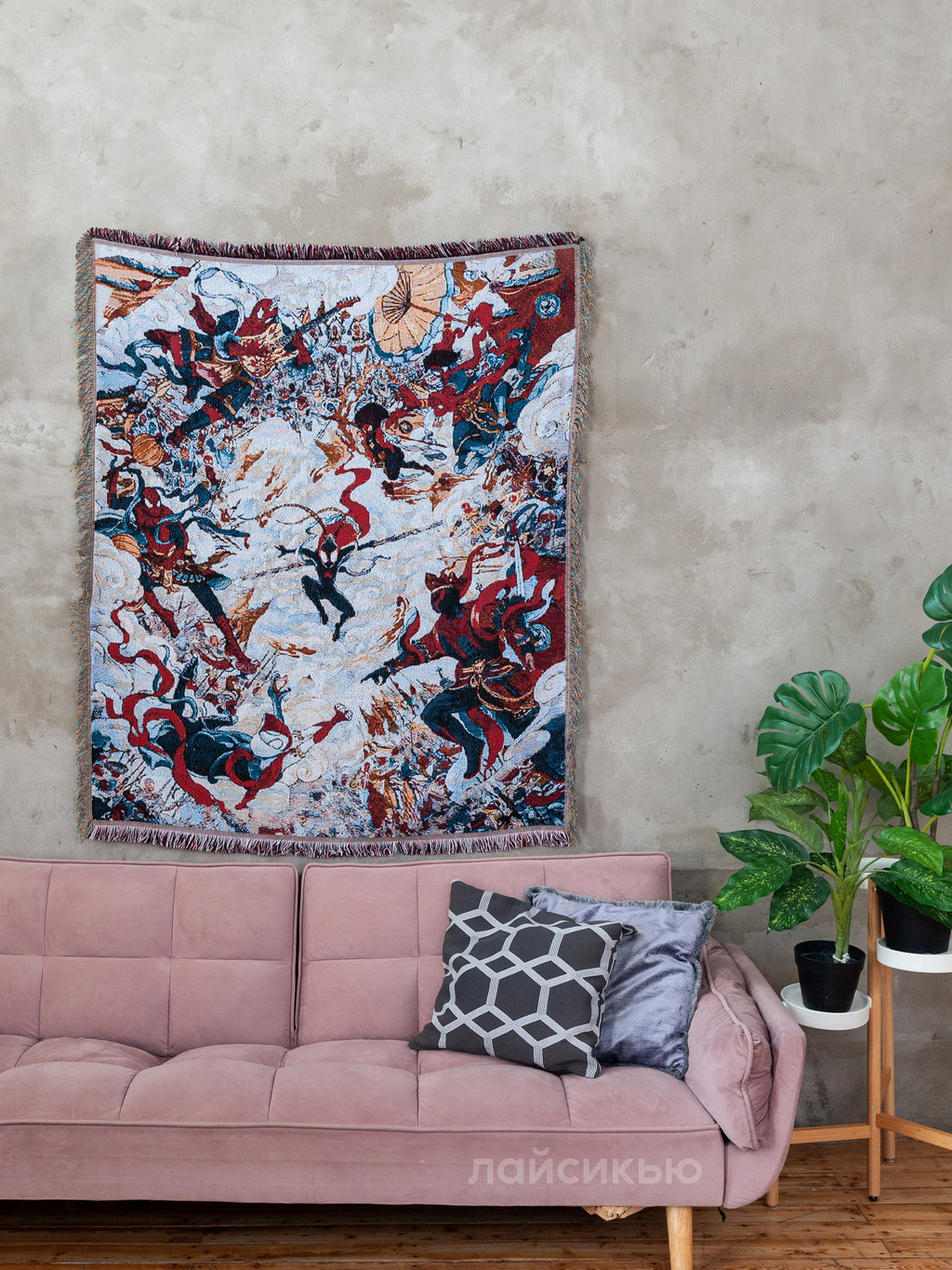 Spider man tapestry