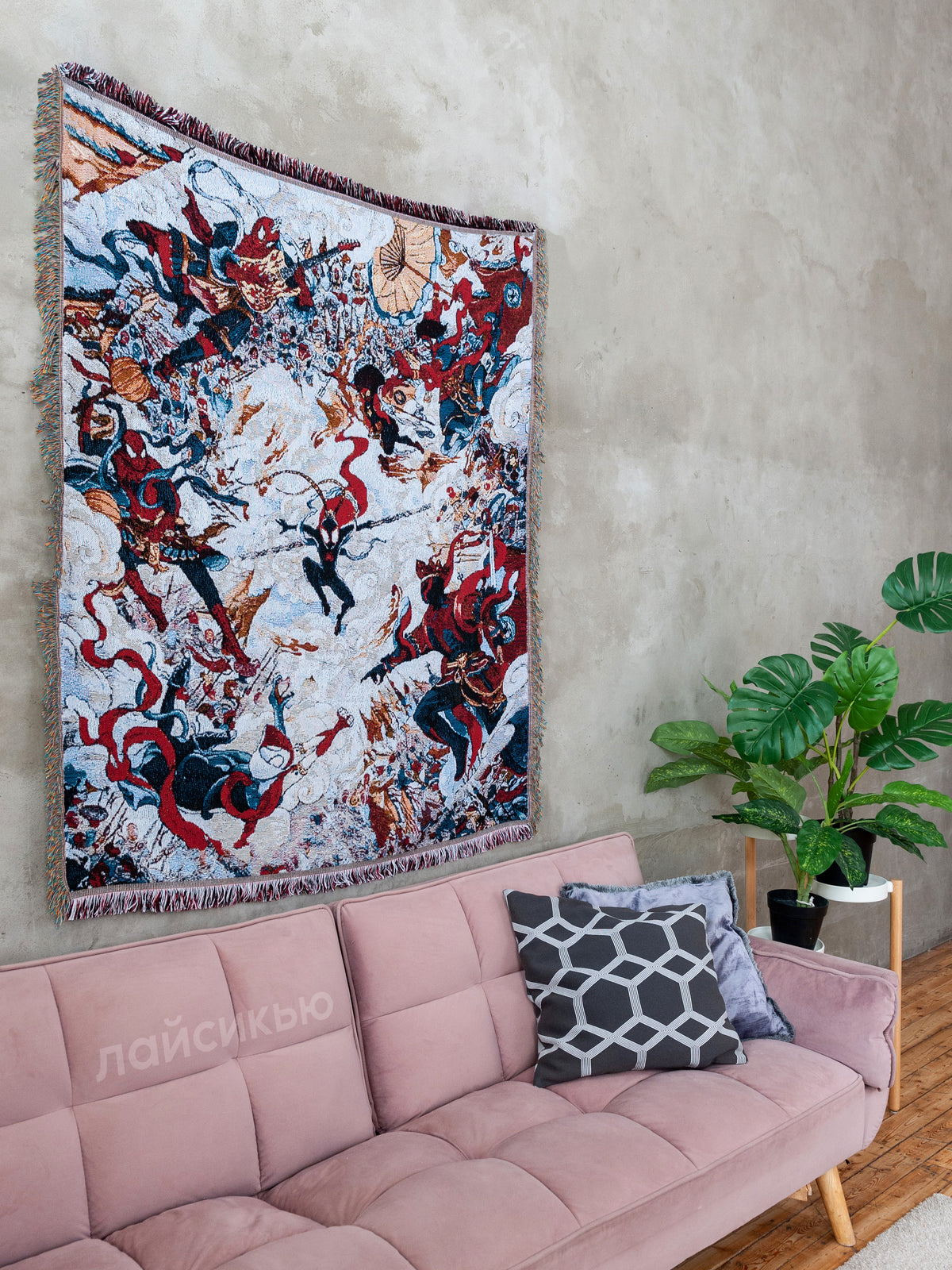 Spider man tapestry