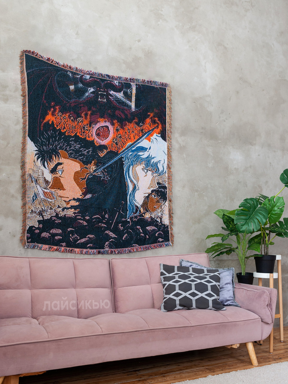 Berserk anime tapestry